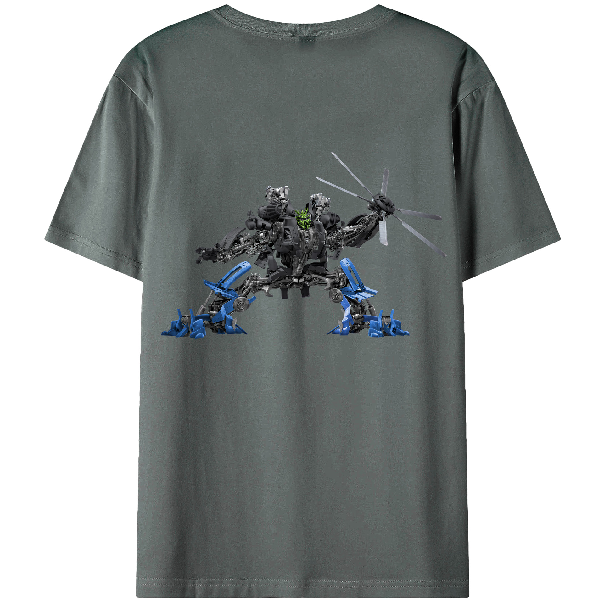 （画像用） Transformers トランスフォーマー 綿100％ メンズ半袖Tシャツ（バックプリント） 通気性